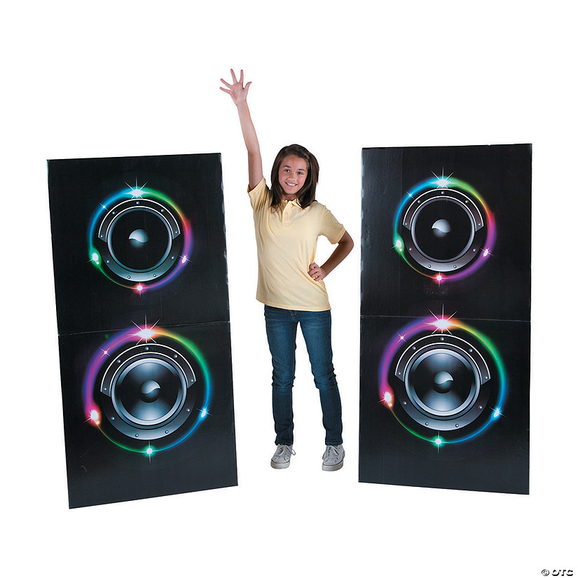 60" Dance Party Speaker Cardboard Cutout Stand-Ups - 2 Pc. Image