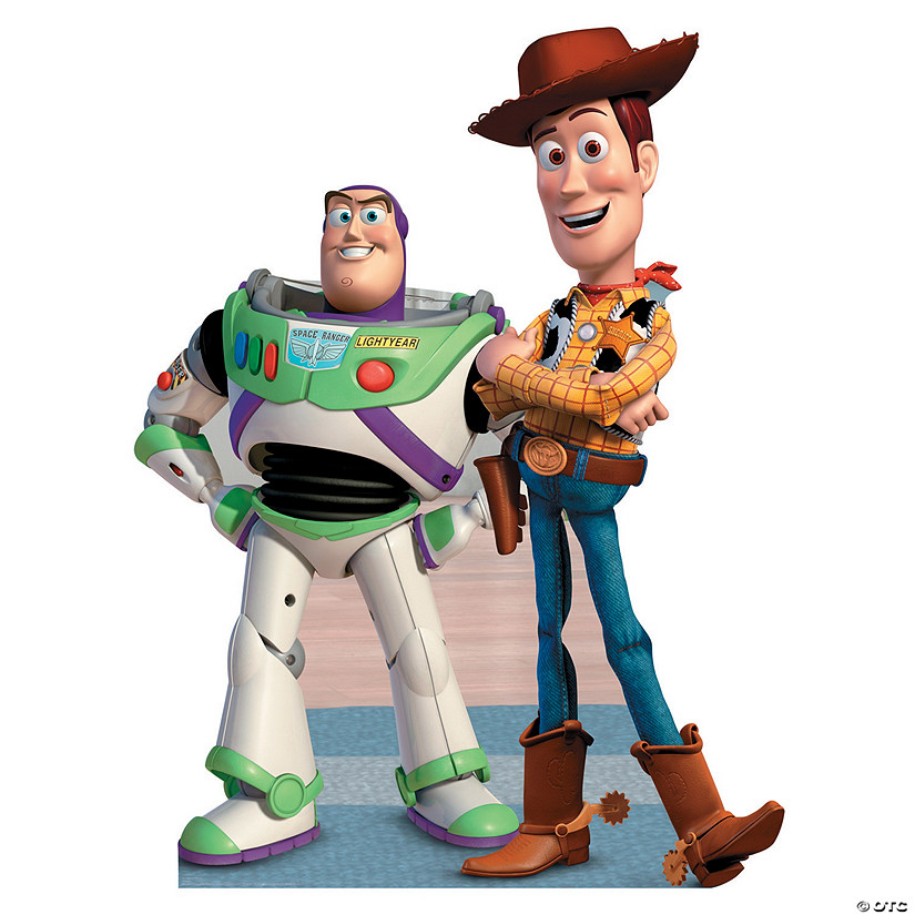 60" Disney Pixar's Toy Story Buzz And Woody Cardboard Cutout Stand-Up Image