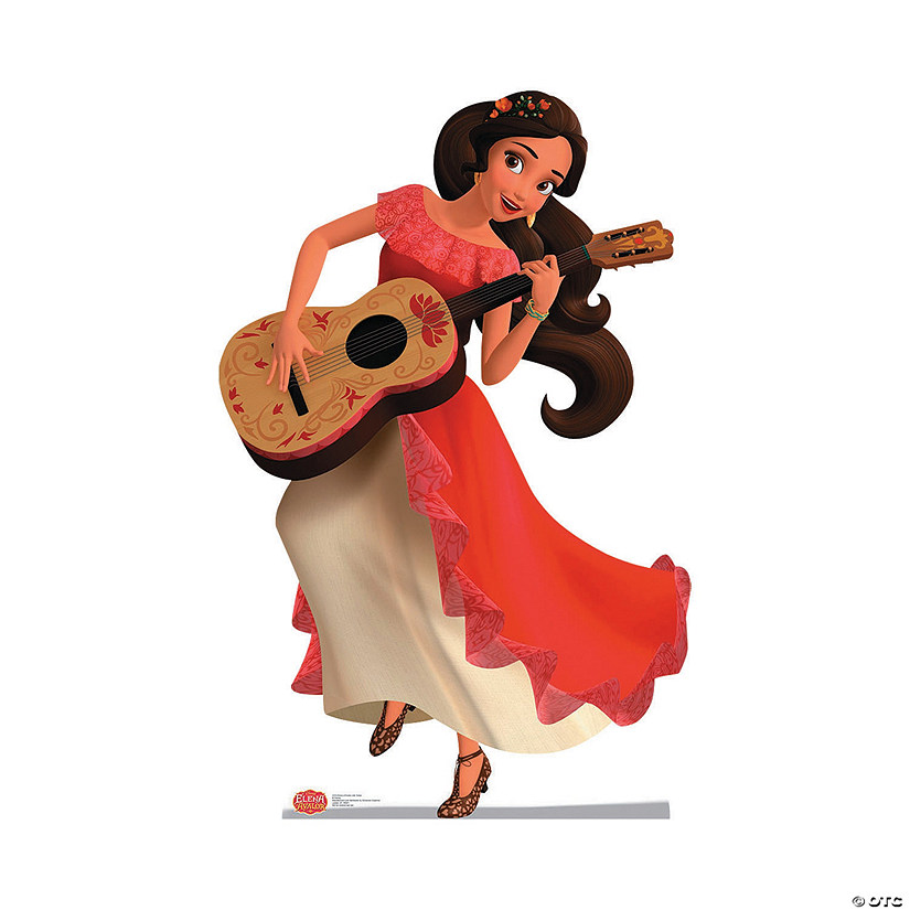 60" Disney&#8217;s Elena of Avalor with Guitar Life-Size Cardboard Cutout Stand-Up Image