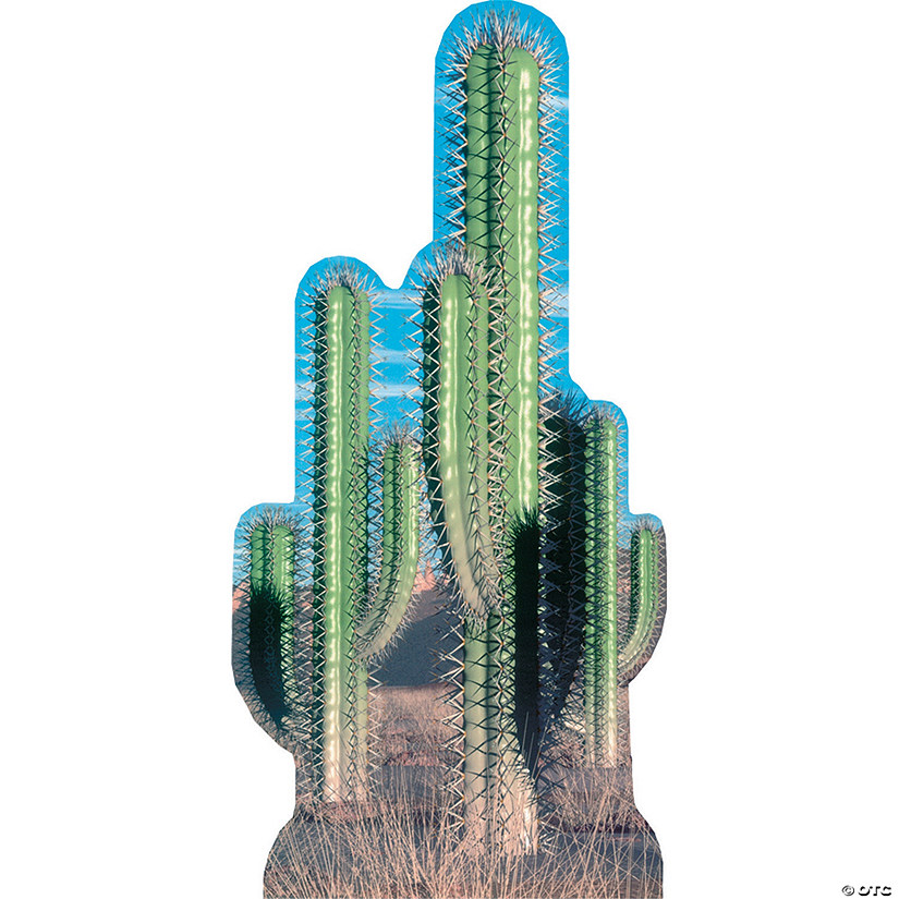 60" Pair Cactus Cardboard Cutout Stand-Up Image
