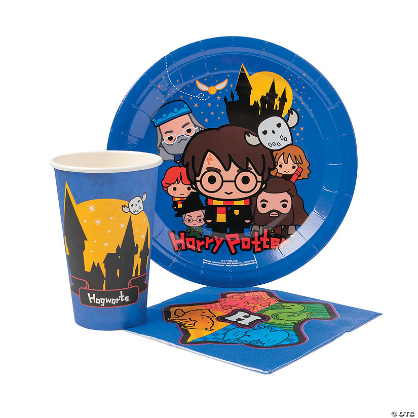60 Pc. Harry Potter&#8482; Chibi Cartoon Tableware Kit for 20 Image