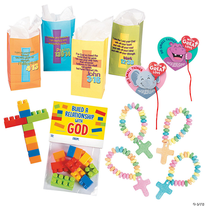 60 Pc. Religious Valentine&#8217;s Day Handout Kit for 12 Image