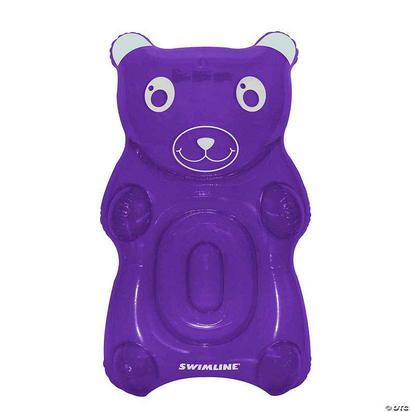60" Purple Gummy Bear Swimming Pool Float Image