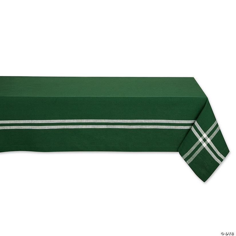 60" X 104" Balsam Border Stripe Tablecloth Image