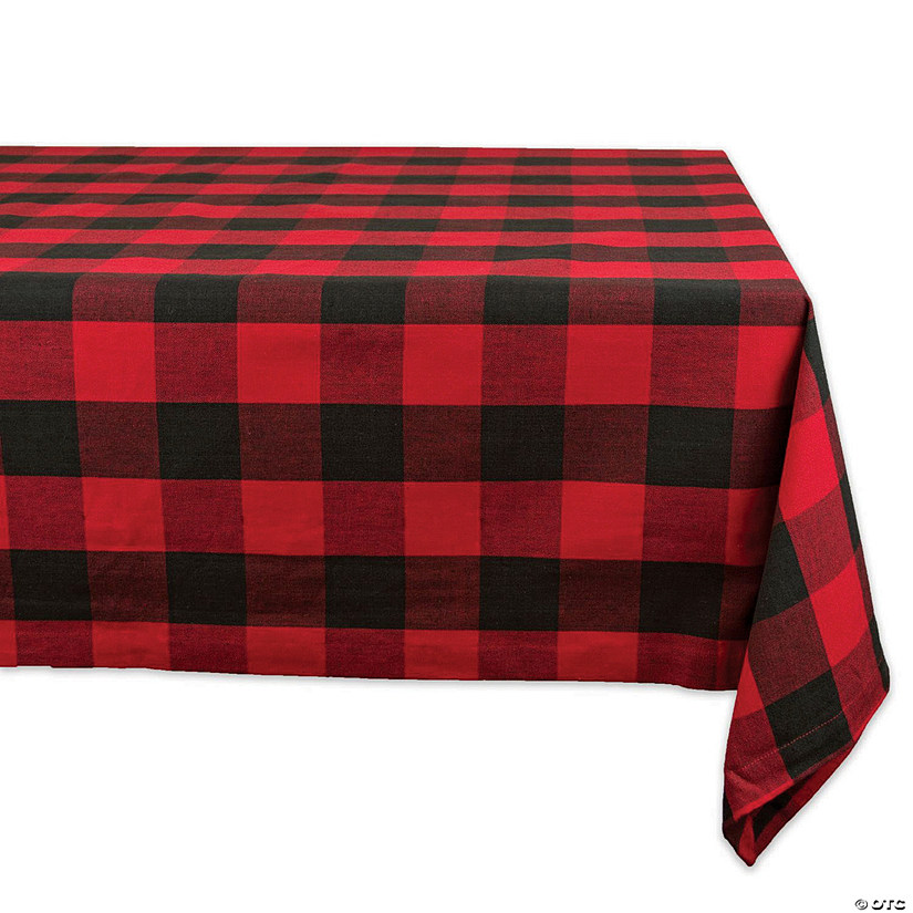 60" X 84" Red Buffalo Check Tablecloth Image