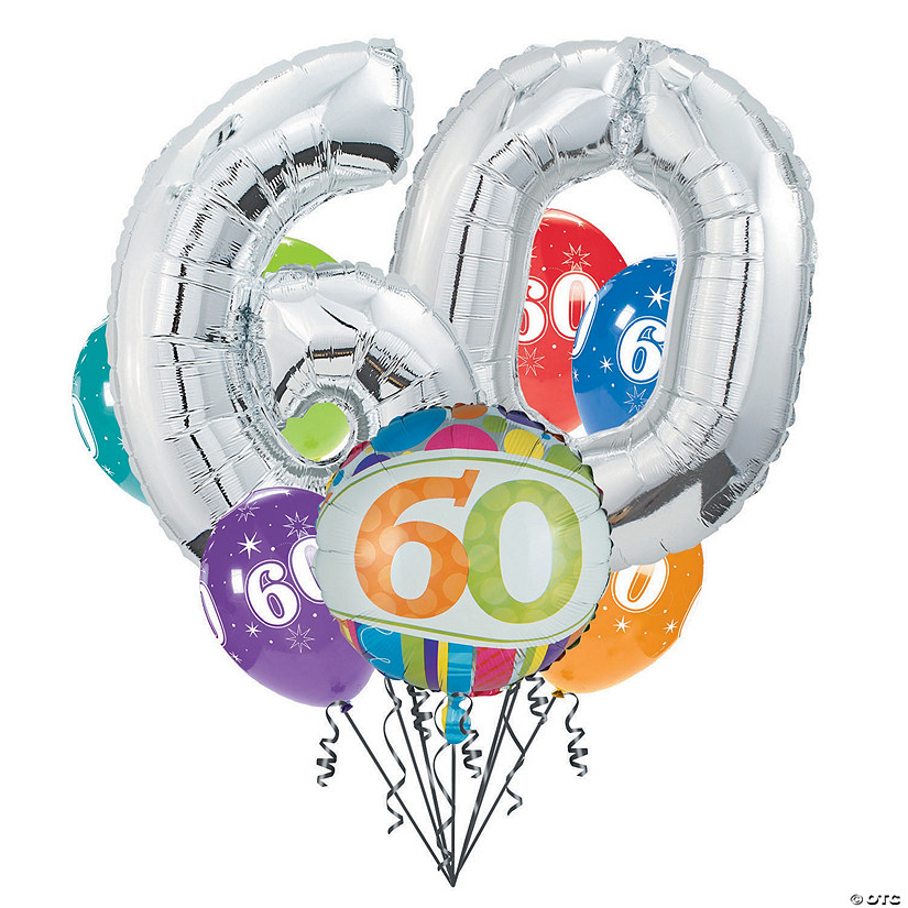 60th Birthday Balloon Bouquet