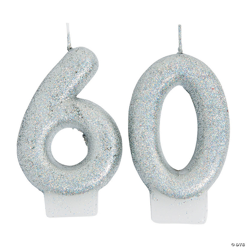 60th Birthday Sparking Celebration Candle | Oriental Trading