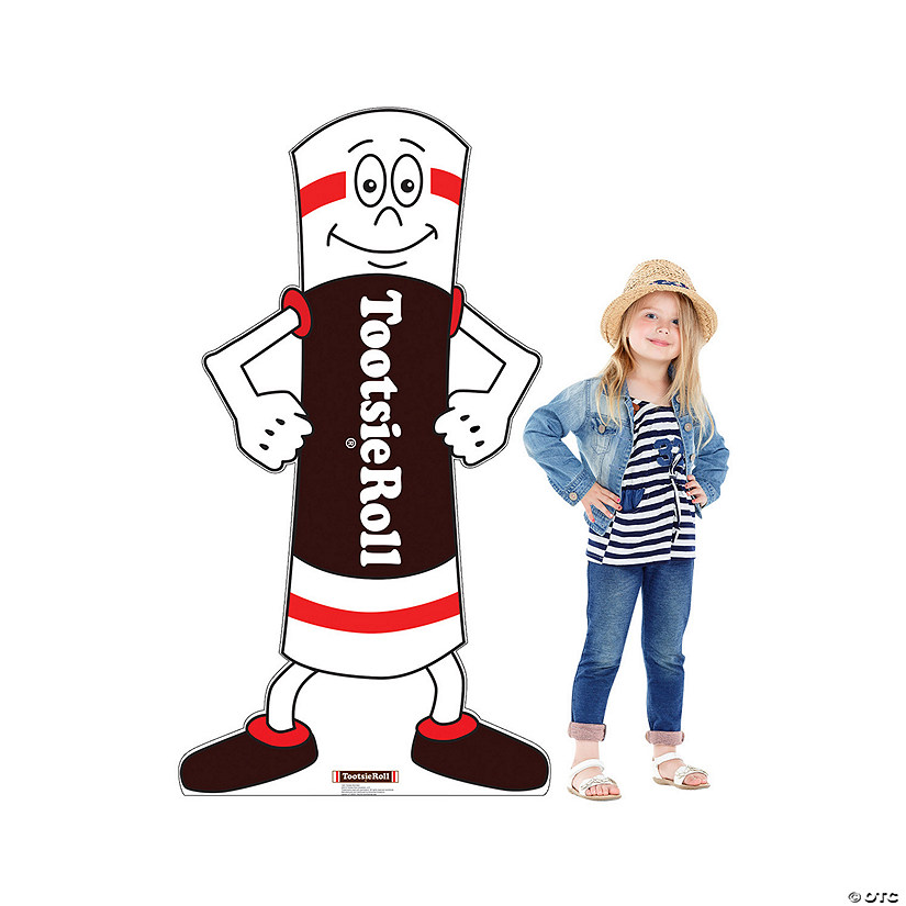 61" Tootsie Roll<sup>&#174;</sup> Man Life-Size Cardboard Cutout Stand-Up Image