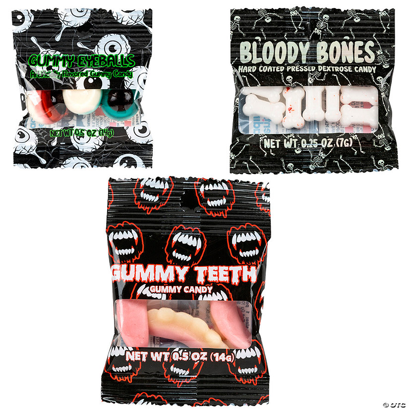 62.5 oz. Halloween Themed Gummy Candy Handouts Assortment - 150 Pc. Image