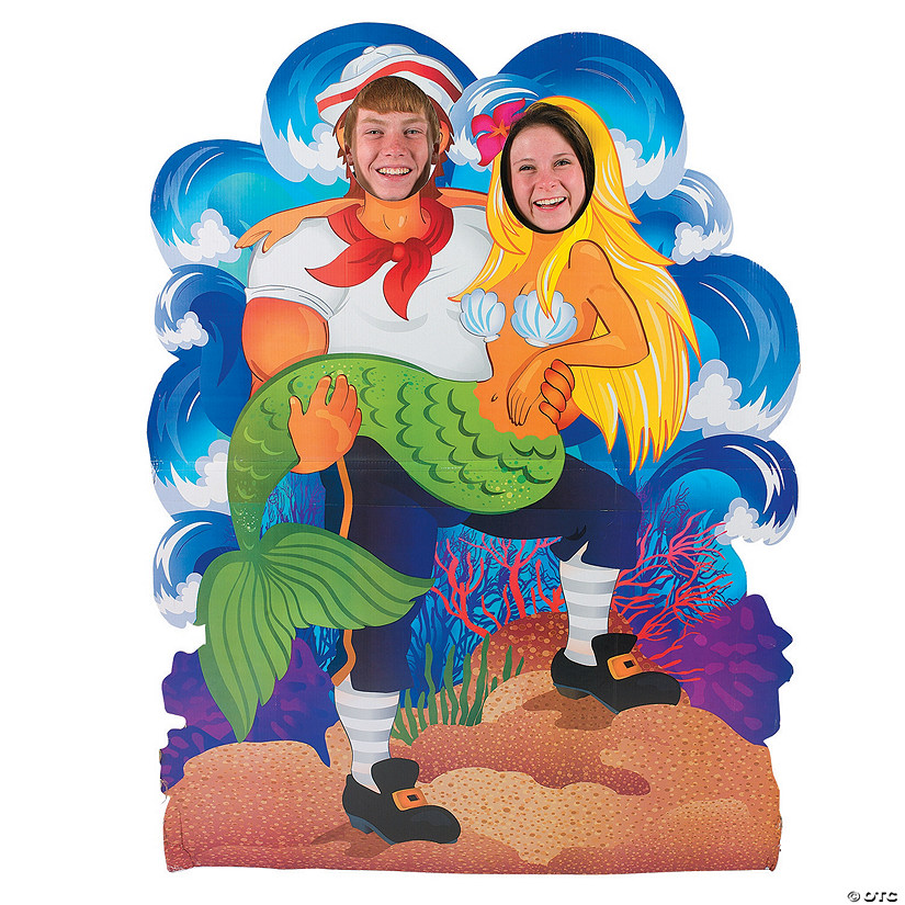 62&quot; Couples Under the Sea Cardboard Cutout Stand-In Stand-Up Image