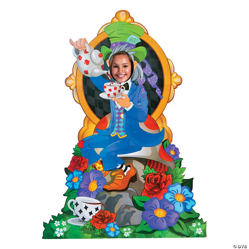 62" Garden of Wonders Mad Hatter Life-Size Cardboard Cutout Stand-In Stand-Up Image