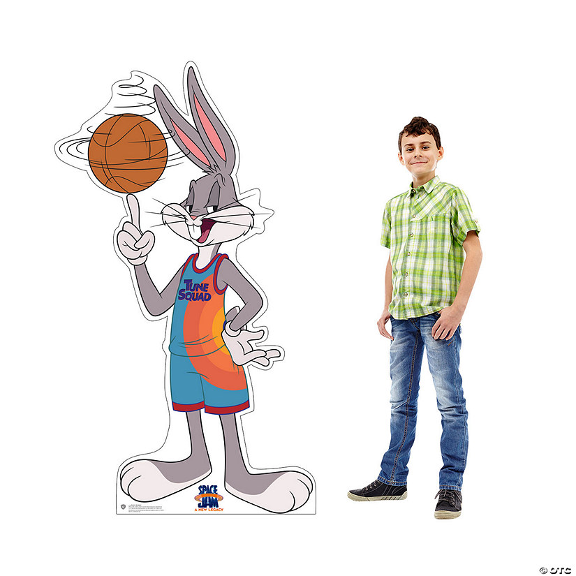 63" Space Jam: A New Legacy Bugs Bunny Life-Size Cardboard Cutout Stand-Up Image