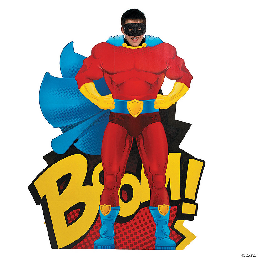63" Superhero Life-Size Cardboard Cutout Stand-In Stand-Up Image