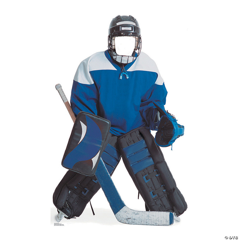 64" Hockey Boy Life-Size Cardboard Cutout Stand-In Stand-Up Image