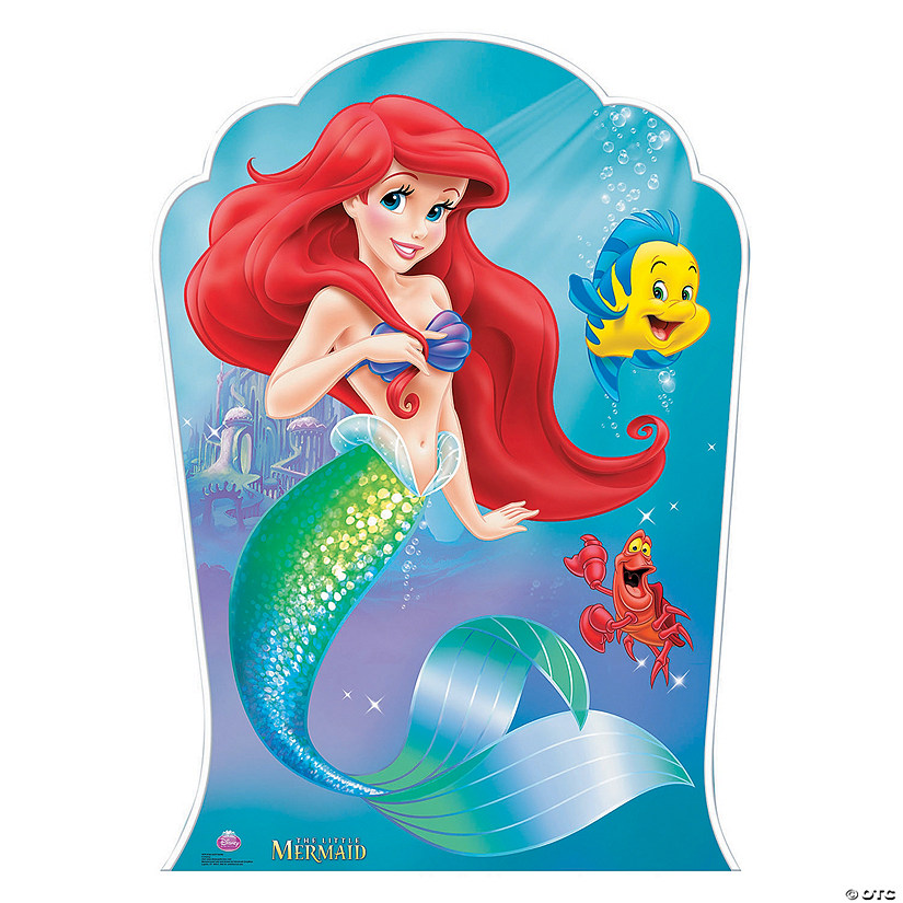 65" Disney&#8217;s The Little Mermaid Ariel & Friends Life-Size Cardboard Cutout Stand-Up Image
