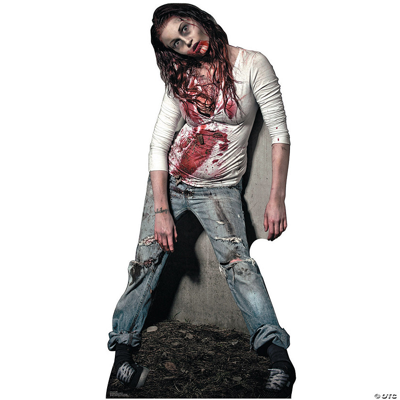 65" Zombie Girl Life-Size Cardboard Cutout Stand-Up Image
