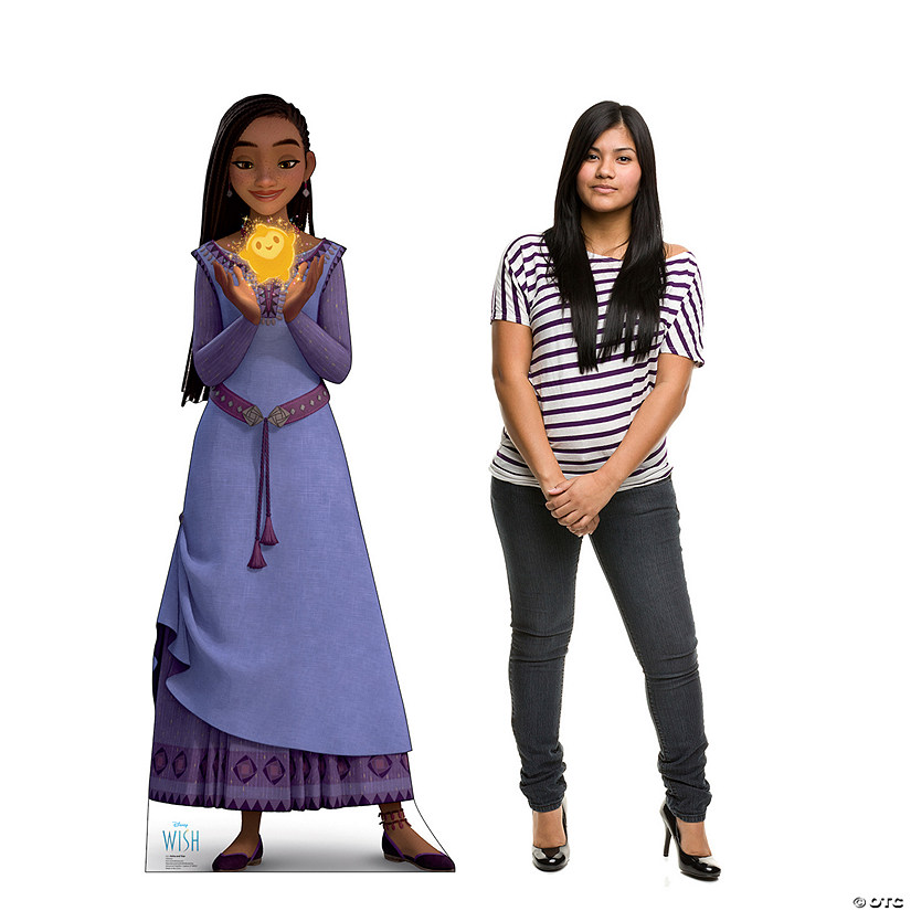 66" Disney&#8217;s Wish Asha & Star Life-Size Cardboard Cutout Stand-Up Image