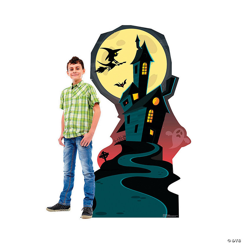 66" Haunted House Cardboard Cutout Stand-Up Image