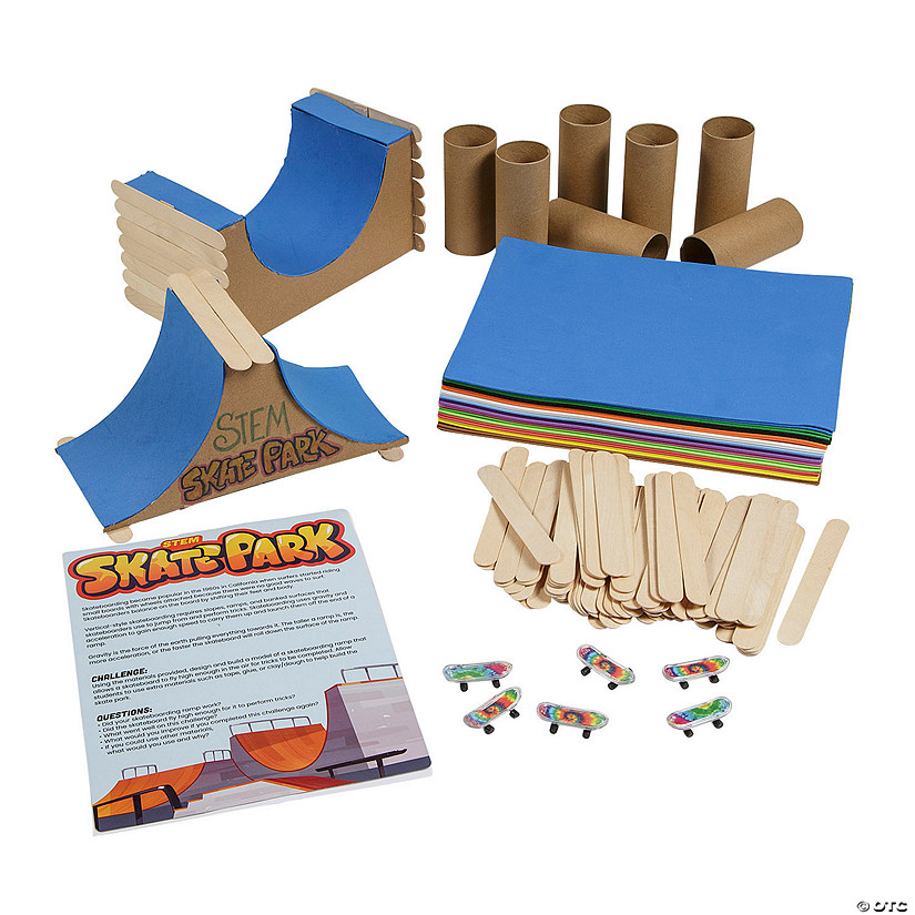 669 Pc. STEM Skateboard Ramp Learning Activities for 12 Image