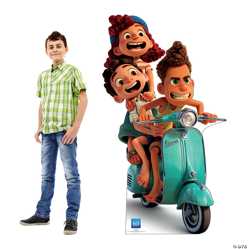 68" Disney Pixar&#8217;s Luca&#8482; Luca, Alberto & Giulia Life-Size Cardboard Stand-Up Image