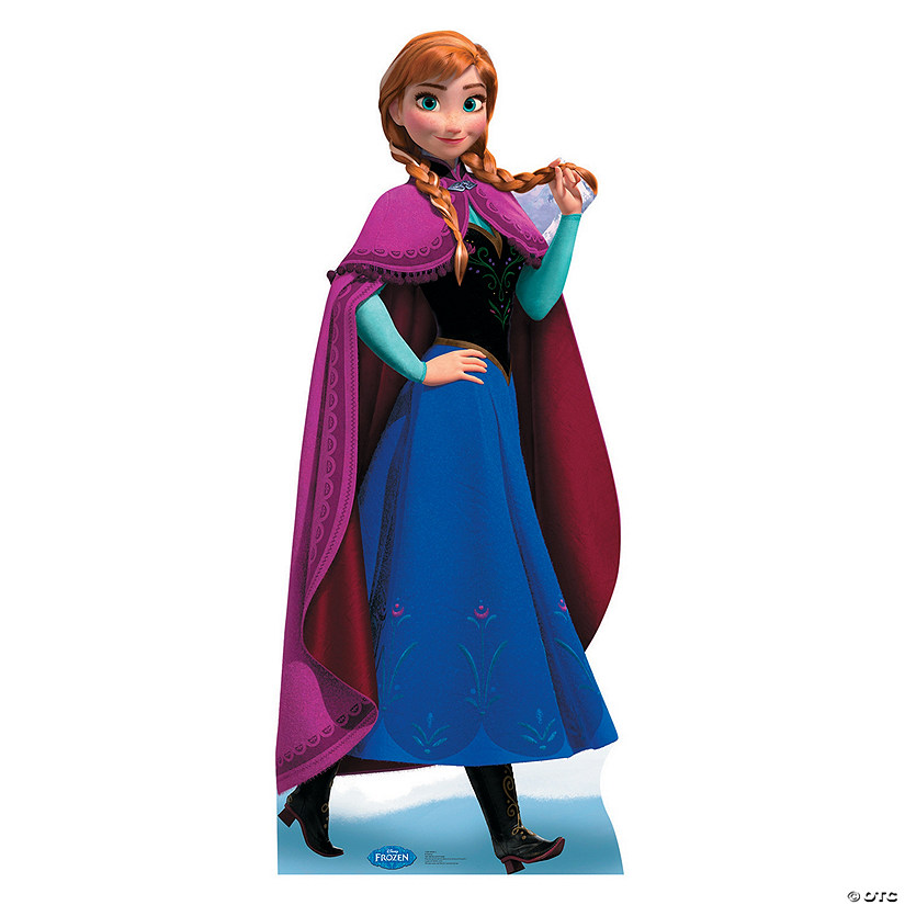 68" Disney&#8216;s Frozen Anna Deluxe Life-Size Cardboard Cutout Stand-Up Image