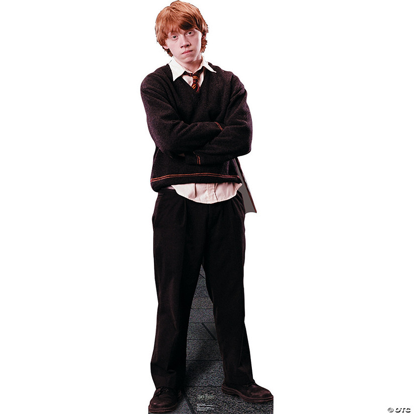 69" Harry Potter&#8482; Ron Weasley Hogwarts Uniform Life-Size Cardboard Cutout Stand-Up Image