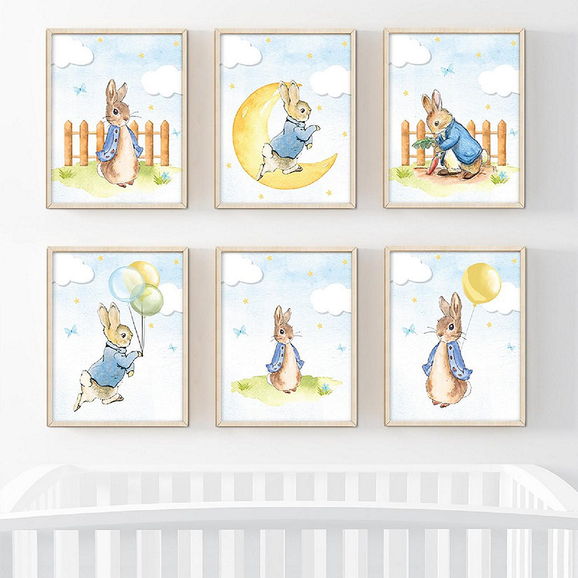6Pc Peter Rabbit Boys Watercolor Graphic Image