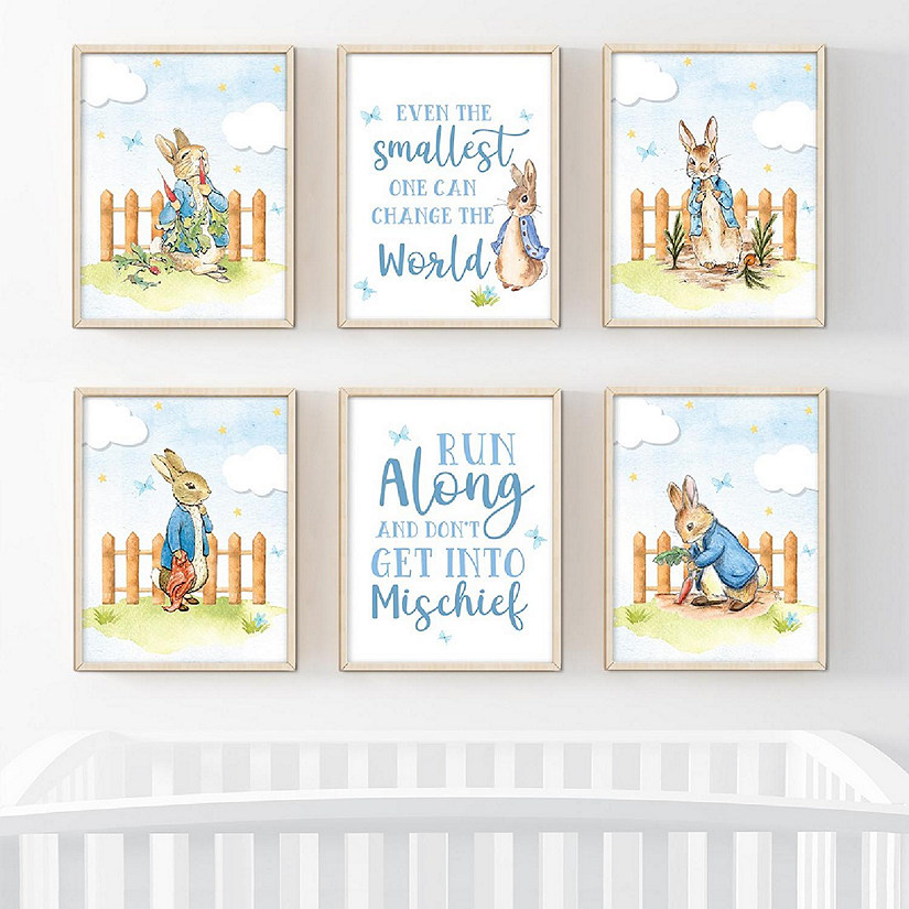 6Pcs Peter Rabbit Blue Change the World Image