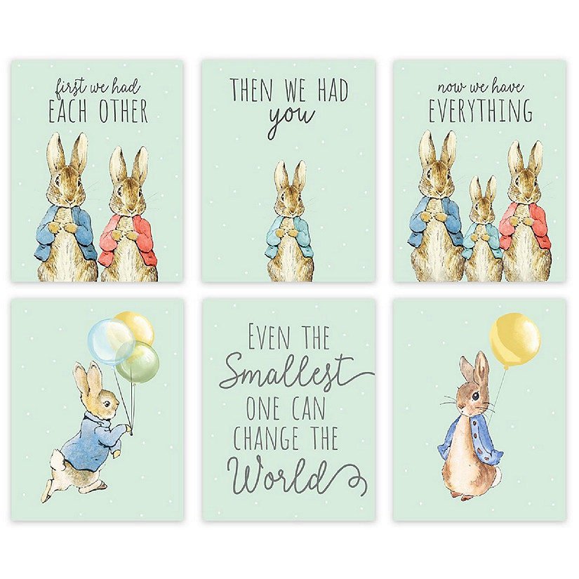6Pcs Peter Rabbit Mint First We Had Each Image