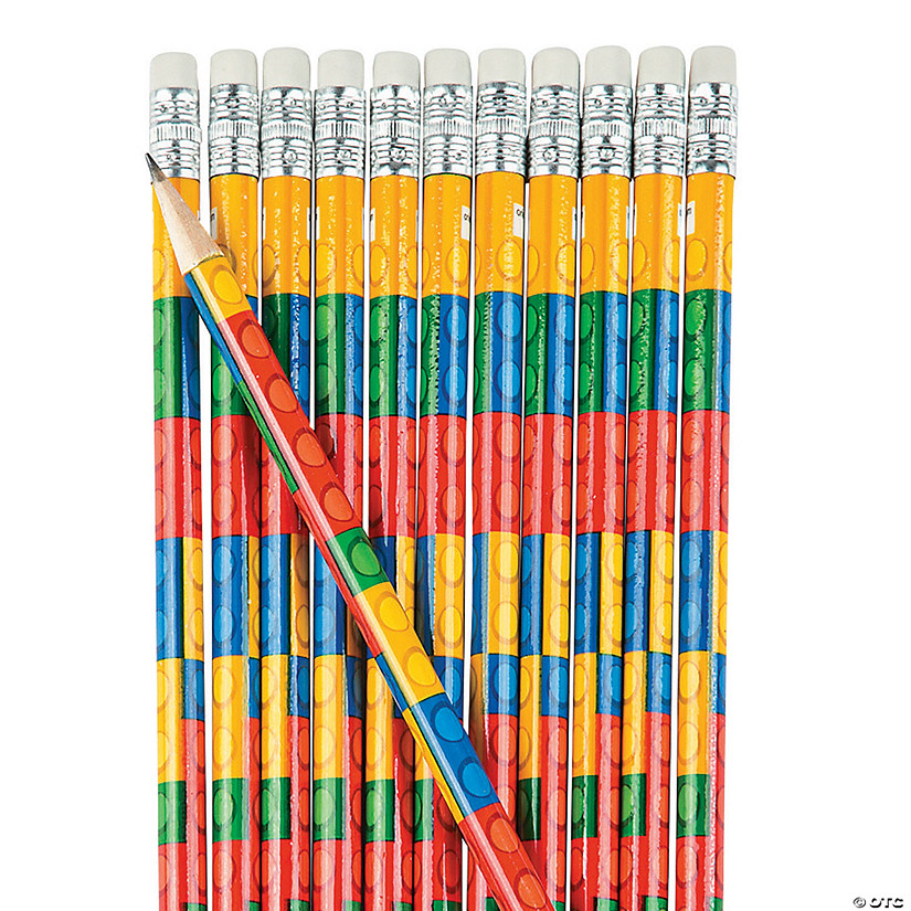 7 1/2" Color Brick Multicolor Wood Pencils - 24 Pc. Image