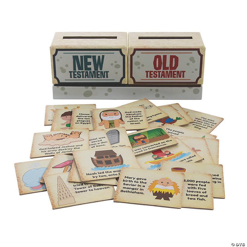 7 1/2" x 3" Religious Bible Story Card Sorting Game - 27 Pc. Image