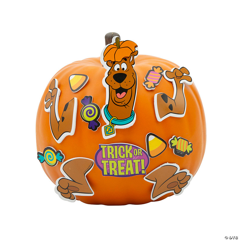 7 1/2" x 8 1/2" Scooby-Doo!&#8482; Pumpkin Decorating Craft Kit &#8211; Makes 12 Image