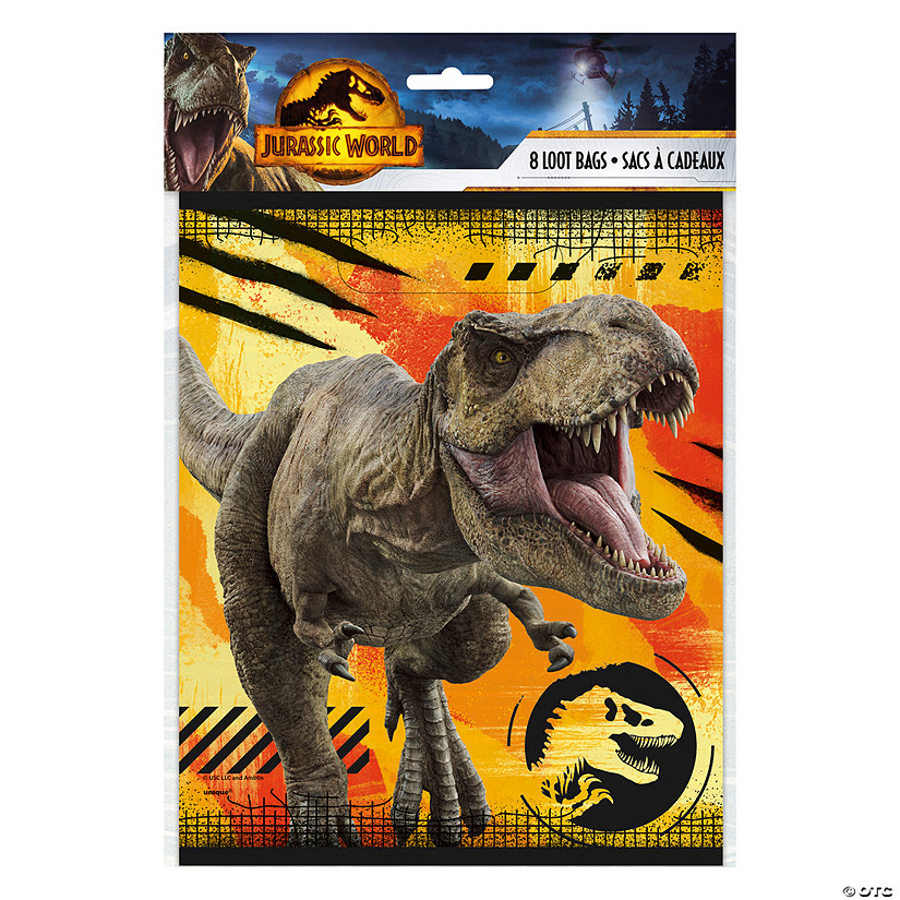7 1/4" x 9" Jurassic World 3: Dominion&#8482; Treat Bags - 8 Pc. Image