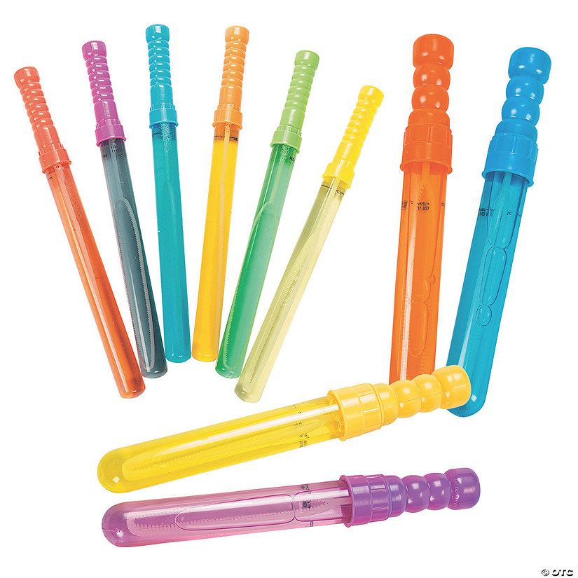 7" - 14" Bulk 72 Pc. Small and Large Bubble Wands Assortment Image