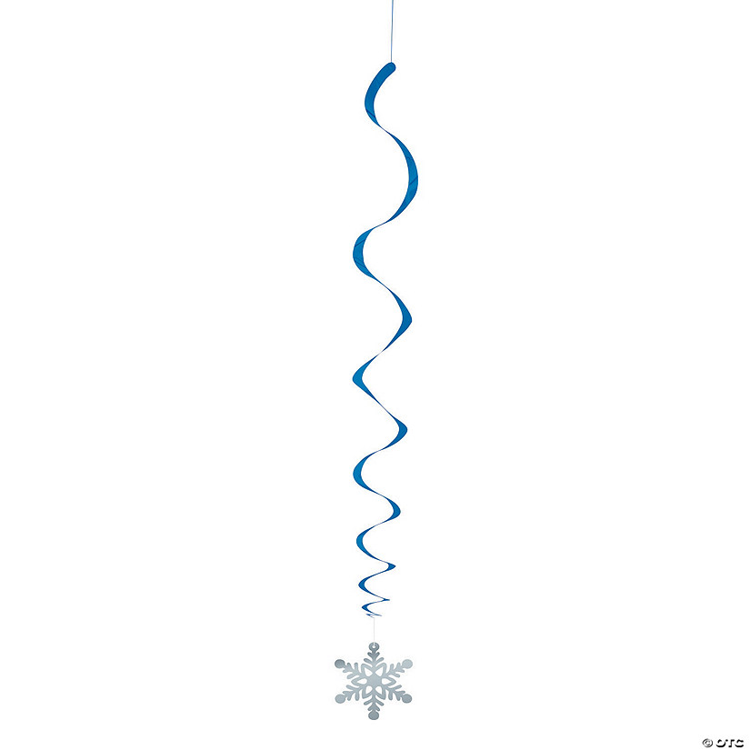 7 3/4" Snowflake Hanging Swirl Decorations - 3 Pc. Image