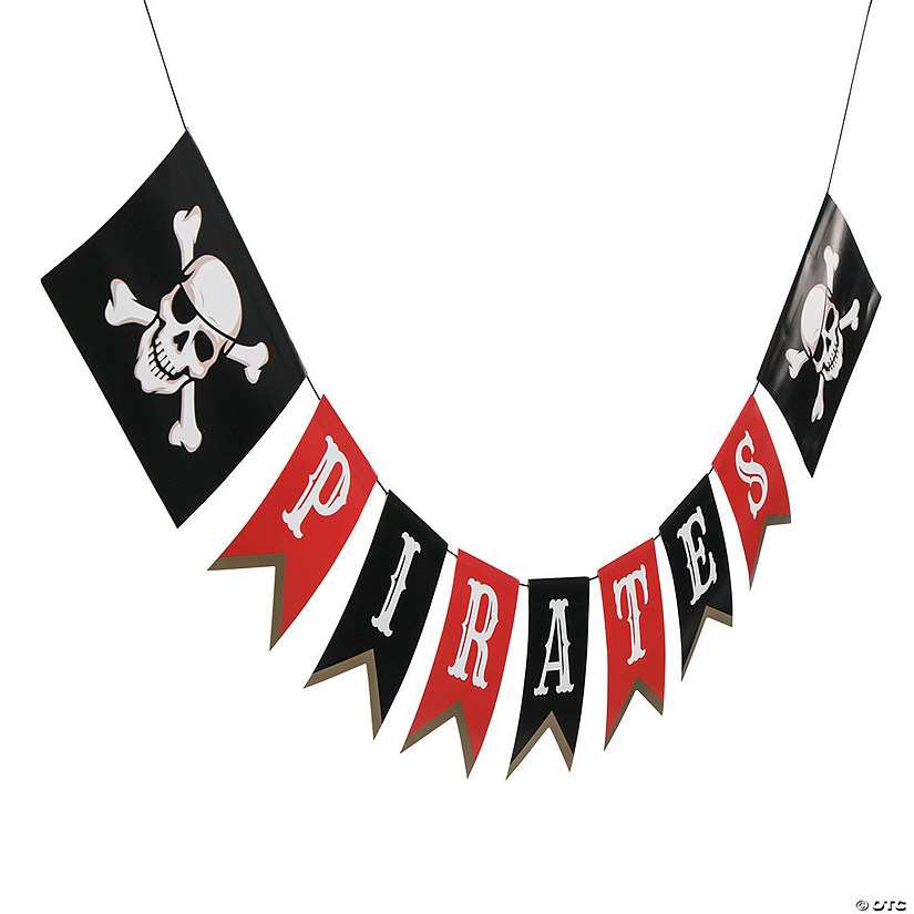 7 Ft. Pirate Party Ready-to-Hang Garland Decoration Image
