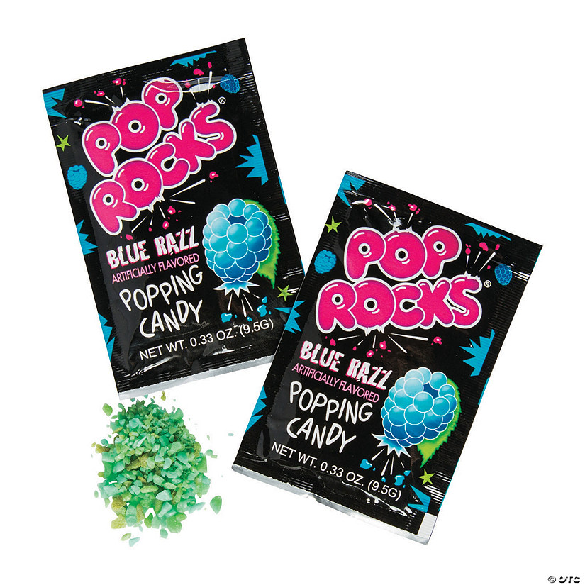 7 oz. Pop Rocks<sup>&#174;</sup> Blue Raspberry Popping Candy Packs - 24 Pc. Image