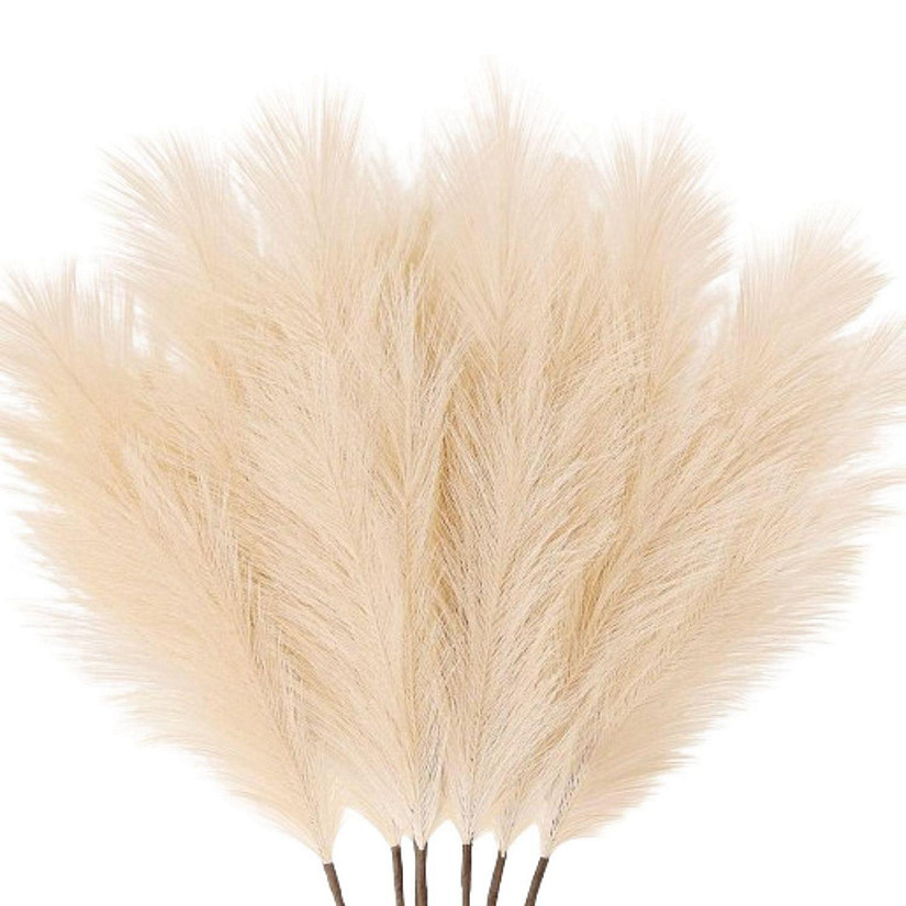 7-Pcs Beige Pampas Grass Boho Decor Image