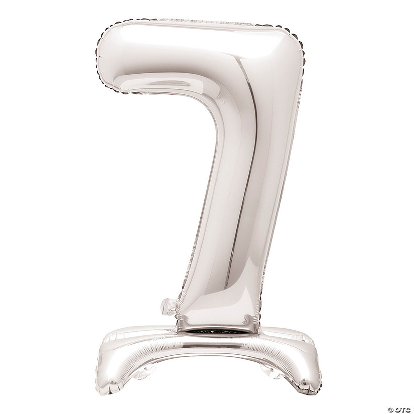 "7"-Shaped 30" Mylar Number Stand-Up Balloon Image