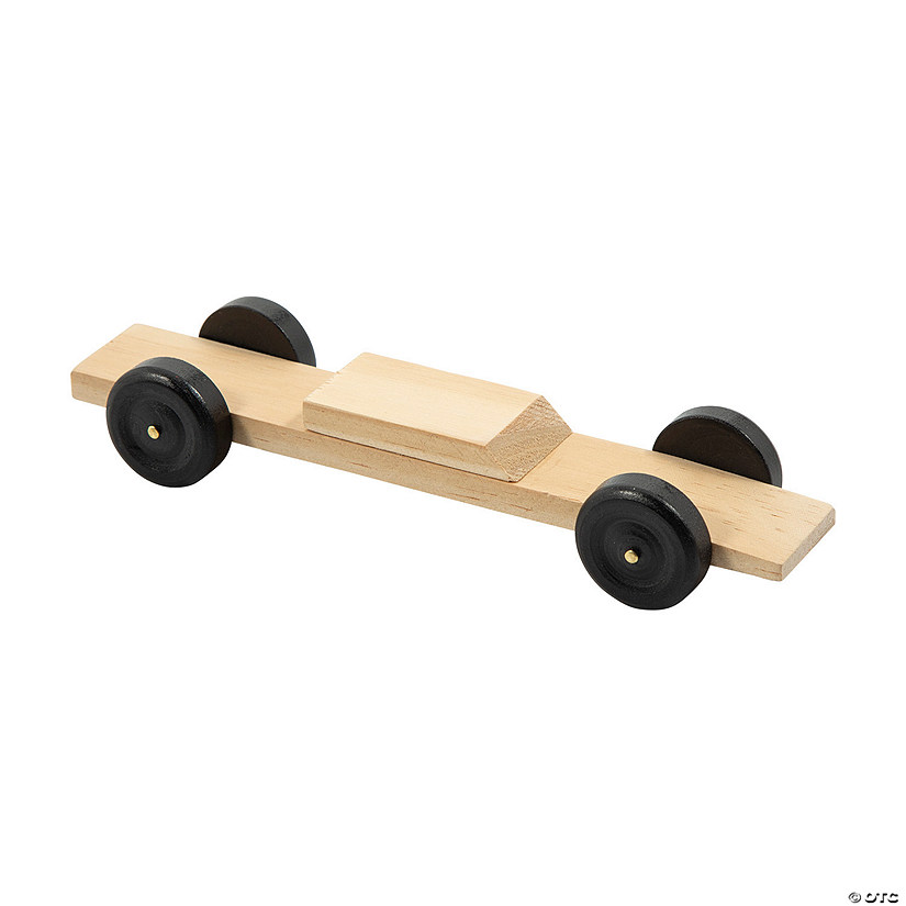 7" x 1 1/4" DIY Unfinished Pinewood Derby Race Car Kit - Makes 6 Image