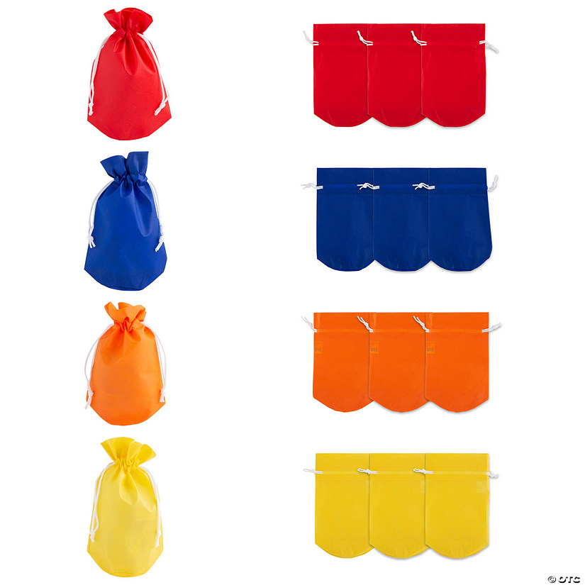 7" x 11"  Jumbo Nonwoven Drawstring Bags - 12 Pc. Image