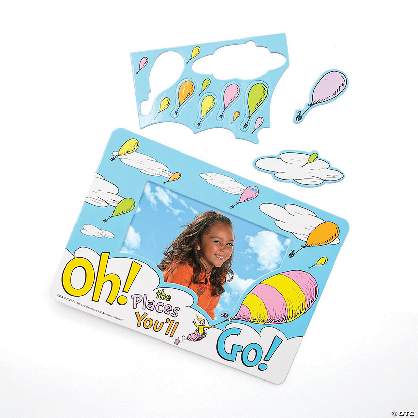 7" x 5" Dr. Seuss&#8482; Oh, the Places You&#8217;ll Go Picture Frame Magnets - 12 Pc. Image