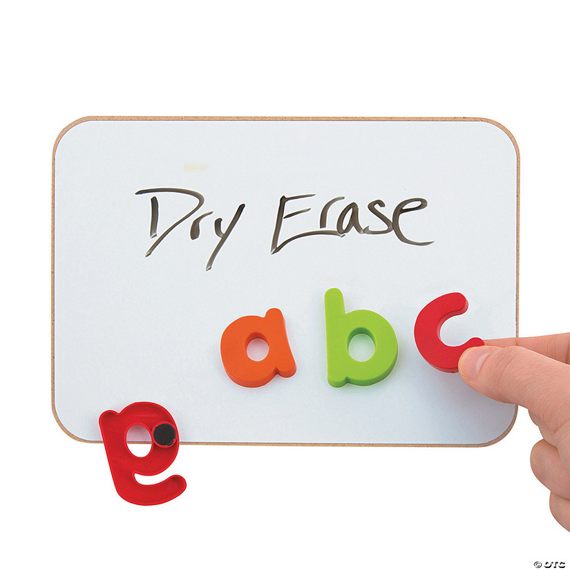 7" x 5" Mini Magnetic Wood Dry Erase Boards - 12 Pc. Image