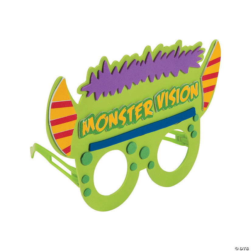 7" x 5" Monster Vision Glasses Multicolor Craft Kit - Makes 12 Image