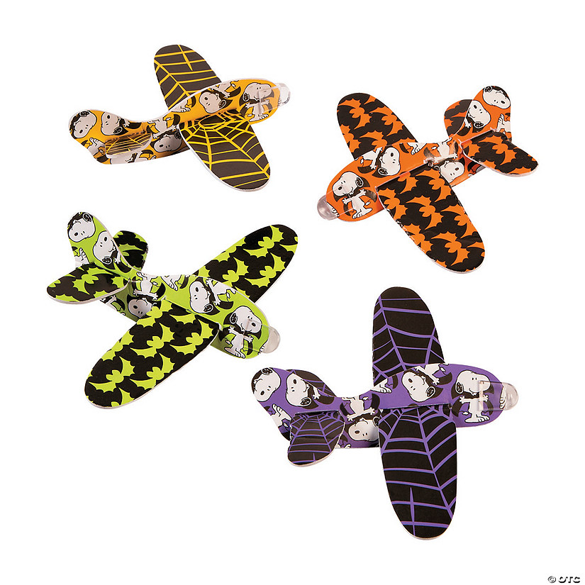 7" x 6" Bulk 48 Pc. Peanuts&#174; Halloween Multicolor Foam Gliders Image