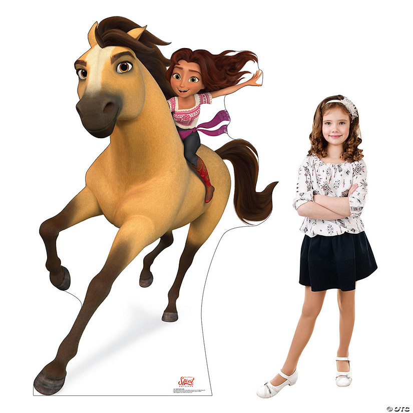 70" DreamWorks Spirit Untamed&#8482; Spirit & Lucky Life-Size Cardboard Cutout Stand-Up Image