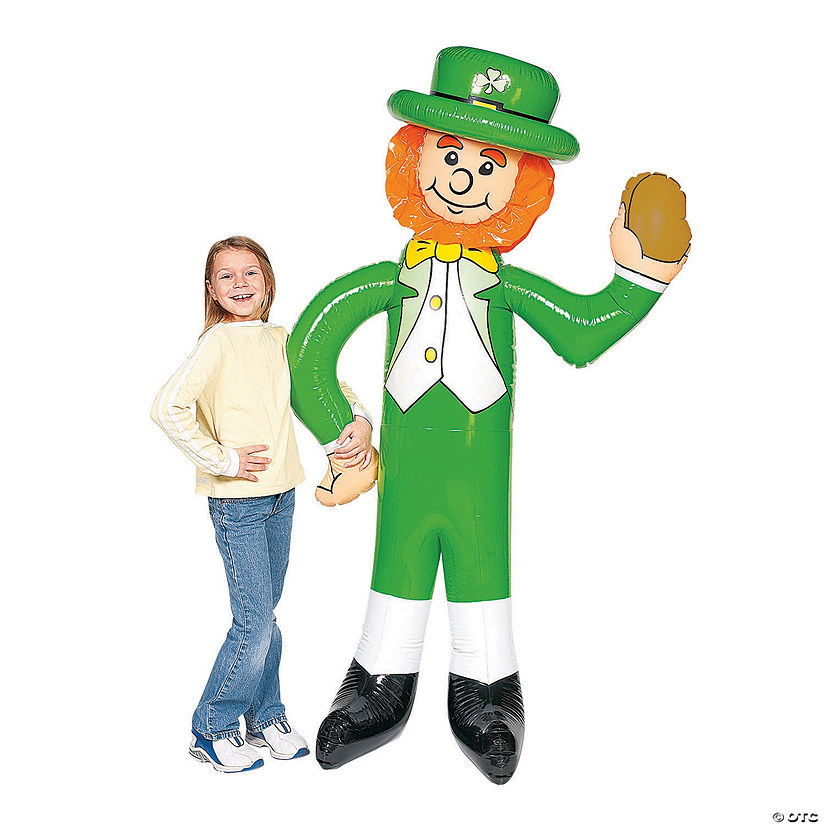 70" Jumbo Inflatable St. Patrick's Day Leprechaun Character  Image