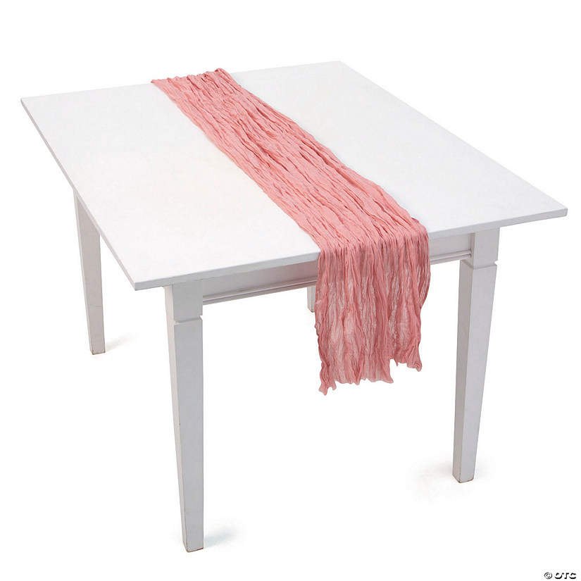 70" x 30" Blush Gauze Table Runner Image