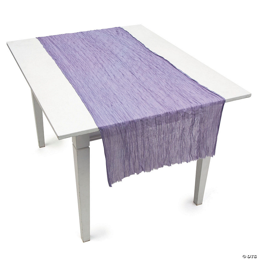 70" x 30" Lavender Gauze Table Runner Image