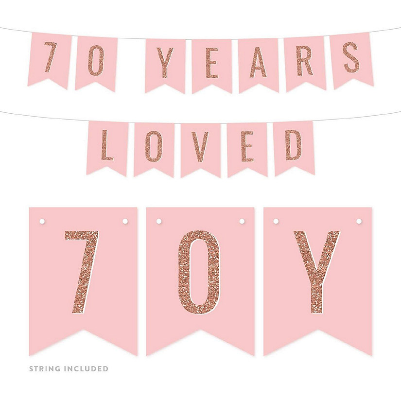 70 Years Loved 4x5.5IN Banner Image